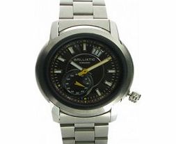 Ballistic Mens Tornado Silver Brown Watch