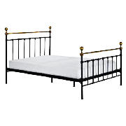 Banbury King Bedstead, Black, With Brook Mattress