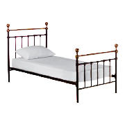 Single Bedstead, Black, With Airsprung