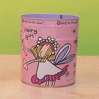 On The Door Fairy Girl Waste Bin