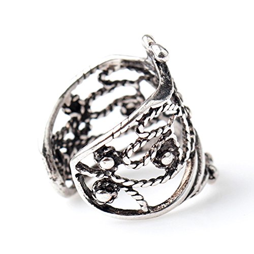 1X Fashion Punk Unisex Silver Hollow Out U Pattern Cuff Wrap Ear Clip Earring