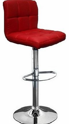 Bar Stool Fool Cuban Red Faux Leather Breakfast Kitchen Bar Stools