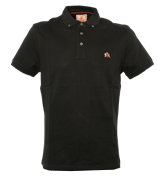 Black `Redford` Pique Polo