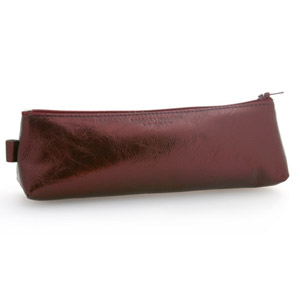 Metallic Pencil/Make-up Case - Blushed Plum