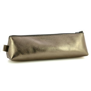 Metallic Pencil/Make-Up Case - Pewter