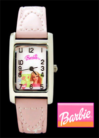 Barbie Childrens Analogue Watch (Pink)