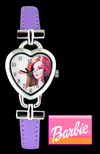 Barbie Childrens Analogue Watch (Purple)