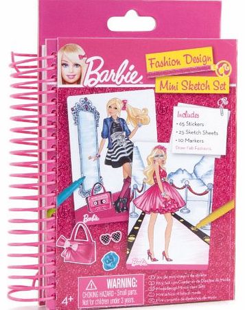 Barbie Mini Fashion Sketch Book