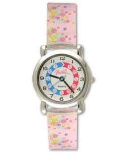 Barbie Time Teacher Watch with Pink Floral Strap