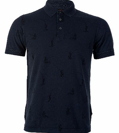 Barbour Mens Thornback Polo Shirt Navy