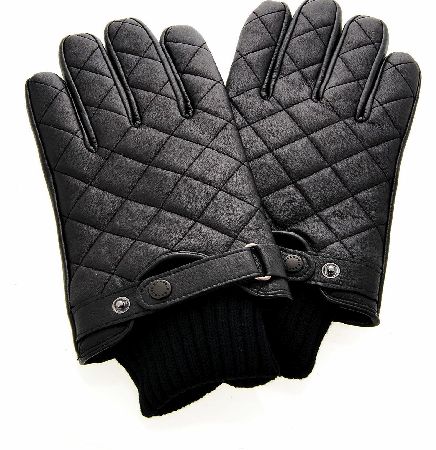 Barbour Quilted Leather Gloves