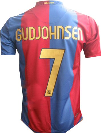 Nike 06-07 Barcelona home (Gudjohnsen 7)