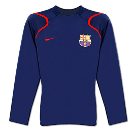 Nike 06-07 Barcelona L/S Lightweight Top (navy)