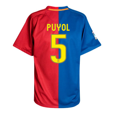 Nike 08-09 Barcelona home (Puyol 5)