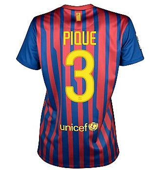 Barcelona Nike 2011-12 Barcelona Nike Womens Home Shirt (Pique 3)