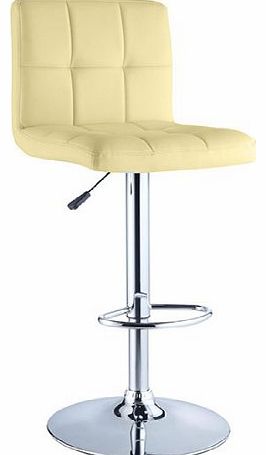 BARGAINS-GALORE Cuban Cream Faux Leather Breakfast Kitchen Bar Stools