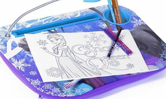 BARGAINS-GALORE DISNEY FROZEN ANNA ELSA SPARKLE STUDIO LAPTOP CUSHION DESK LIGHT TRAY ART CRAFT