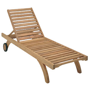 Tyrie Capri Sun Lounger- Teak