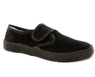 Barratts Essential Plimsole With Velcro Fastening - Nursery