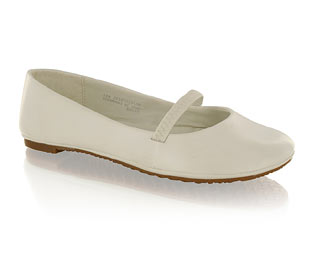 Barratts Lovely Plain Ballerina with Elastic Bar