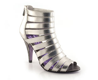 Metallic Sandal With Multi Straps