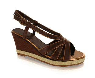 Barratts Slingback Sandal With Wedge Heel - Junior