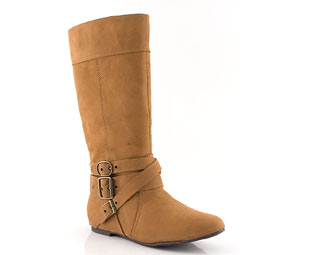 Barratts Trendy Triple Buckle Mid High Boot