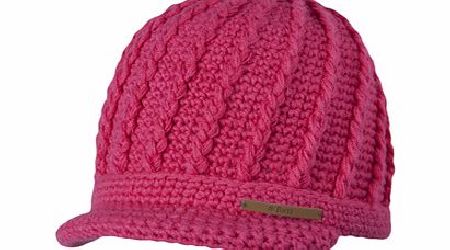 Ladies Barts Liv Peak Beanie. Berry