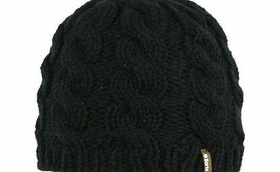 Ladies Barts Sabine Cable Knit Beanie. Black