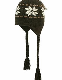 Mens Barts Nordic Inka Earflap Beanie. Brown