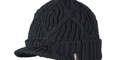 Mens Barts Oscar Peak Beanie. Black