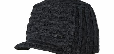 Mens Barts Patrol Peak Beanie. Black