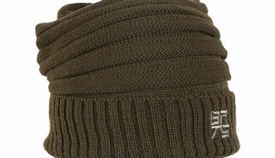 Mens Barts Ray Sloppy Beanie. Brown