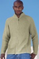 funnel-neck cardigan