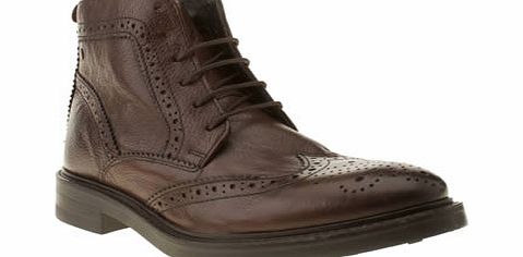 Base London Dark Brown Manor Brocket Boots