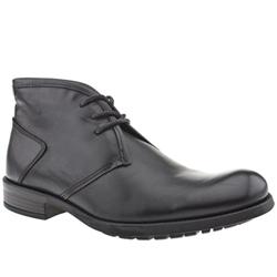 Male Private Chukka Leather Upper in Black, Tan