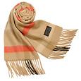 Basile Checked Cashmere Fringed Long Scarf