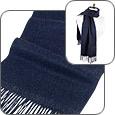 Extra-Soft Dark Blue Cashmere Long Scarf