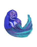 Tie and Dye Silk Fringed Shawl