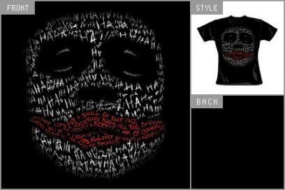 (Joker Word Face) Fitted T-shirt.