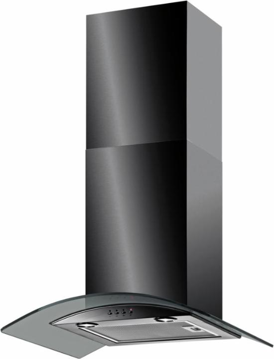 Baumatic BT6.3BGL 60cm Chimney Hood in Black and