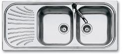 Baumatic EL20DIX 2 Bowl Sink with Drainer