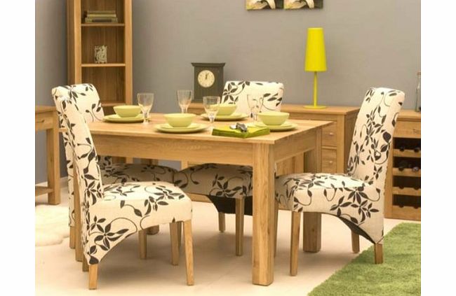 Mobel Solid Oak Rectangular Dining Set