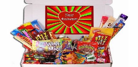 Bay Sweets Happy Anniversary Retro Sweets Gift Box