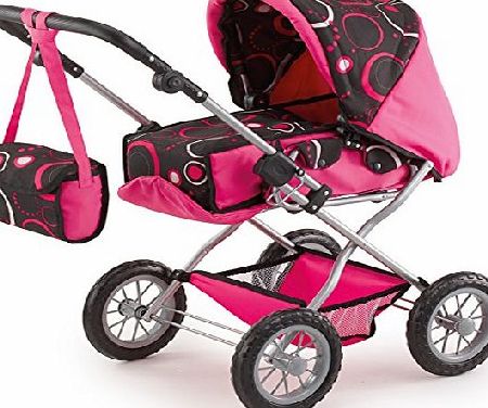 Bayer Design Combi Grande Pink and Chocolate Swirl Pram