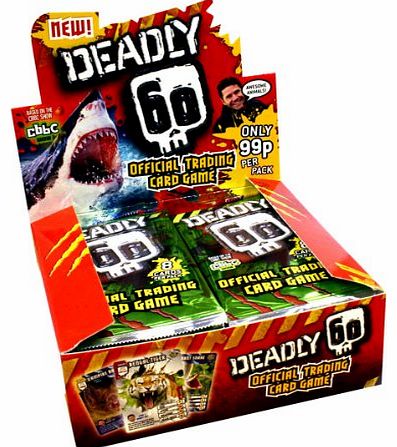 BBC CBBC DEADLY 60 TRADING CARD GAME - FULL BOX - 24 PACKS