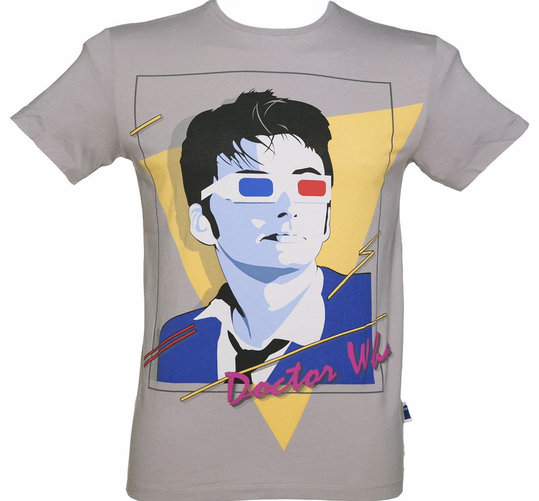 Mens Grey Marl New Romantic Doctor Who T-Shirt