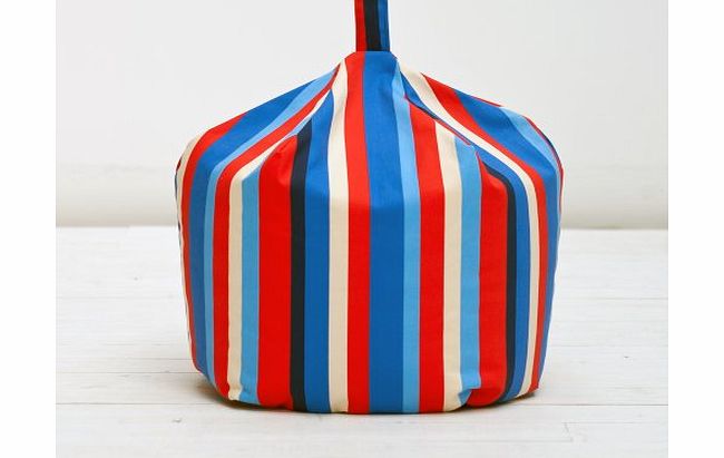 Bean Bag Warehouse Large Childrens Kids Boys Blue Red Stripe Cotton Beanbag Bean Bag with Filling