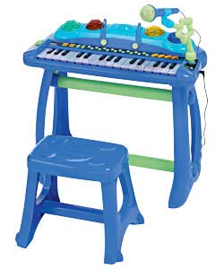 beanstalk Sing Along Keyboard and Stool - Pink