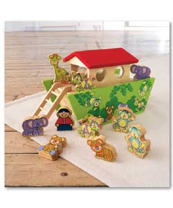 Beanstalk Wooden Noahs Ark Playset